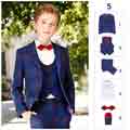 New Tip Top 5 Pieces Slim Fit Kids Boys Suit