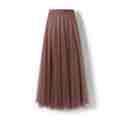 Women's Layered Mesh Ballet Prom Party Tulle Tutu A-Line Maxi Skirt