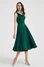 eDrerssit Nouvelle Robe de Cocktail En Satin Verte
