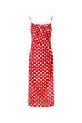 New Summer Spaghetti Red Polka Dot Dress Pencil Dress