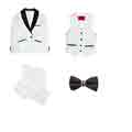 New Notch Lapel 5 Pieces One Button Boys Suit