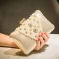 Women Pearl Purse Bead Evening Clutch