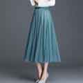 2021 Top Tea-length drape Spring/Summer Pleated Tulle skirt