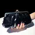 Glitter Black Sequin Party Handbag