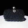 Womens Full Beaded Artificial Pearls Handbag Wedding Party Bag