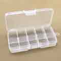10 Grids Detachable Plastic Box Jewelry Storage Box