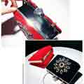 Stylish Rhinestones Velvet Clutches For Women