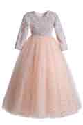 Sparkle Sequins Beads Tulle Wedding Flowergirl Dress