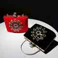 Stylish Rhinestones Velvet Clutches For Women