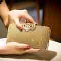 New Rhinestone Frosted Evening Clutch Handbag