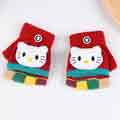 Kitty Gloves with Five Fingers Apart Knitted Winter Gloves