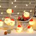 Santa Claus Christmas Window Hanging Festive Decoration Lights