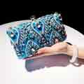 New Floral Crystal Clutch Women's Bag Evening Handbag