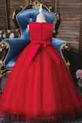 Girls Princess Flower Dress Kids Prom Puffy Ball Gowns