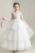 A-Line Knee-Length  Flower Girl Dress