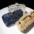 Womens Retro Clutch Shining Sequin Evening Handbag