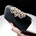 Women Crystal Clutch Beaded Rhinestone Purse Wedding Party Handbag