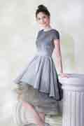 New Mommy and Me Shiny Grey Tulle Princess Dress