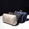 Pleated Trim Evening Clutch Evening Bag