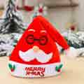 Red Velvet children embroidered Santa Claus Christmas Hat