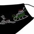 Protective Dust Washable Christmas Face Mask with Beads