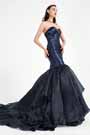 Blaues Partykleid mit Schatzkorsett Abendkleid-