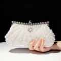 Shiny Pearl Embellished Purse Clutch Handbag