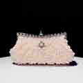 Shiny Pearl Embellished Purse Clutch Handbag