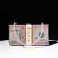 Dollars Crystal Clutch Purses for Women Evening Party