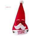 Red Velvet children embroidered Santa Claus Christmas Hat