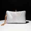 Women Evening Clutch Bags, Silk Satin Party Evening Handbags