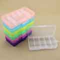 10 Grids Detachable Plastic Box Jewelry Storage Box