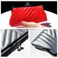 Faux Leather Envelope Clutch Evening Handbag