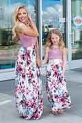 Neue Mama und Mich Boho Blumen Sommer Strand Kleid