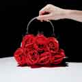 Women's Silk Satin Flowers Wedding Evening Bags Clutch