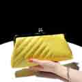 Faux Leather Envelope Clutch Evening Handbag