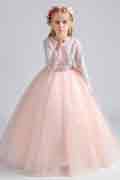 Sparkle Sequins Beads Tulle Wedding Flowergirl Dress