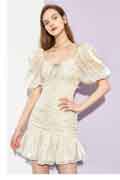 New Short Sleeves Ruffles Mini Dress Summer Dress for Women