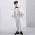 New Striped 4 Pcs 2-Button Boys' Suit