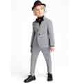 New Classic Light Grey 4 Pieces Fit Suit Boys Suit