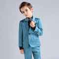 New Blue Formal 4 Pieces Kids Boys' Suits & Vests