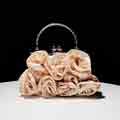 Women's Silk Satin Flowers Wedding Evening Bags Clutch