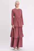 New Long Sleeve layered Dresses Casual Women Dresses