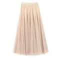 Women's Layered Mesh Ballet Prom Party Tulle Tutu A-Line Maxi Skirt