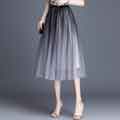 Women's A Line Tea Length Tutu Tulle Prom Party Dance Skirt