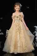 New Off Shoulder Tulle Appliques Floor length Flower Girl Dress