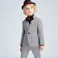 New Classic Light Grey 4 Pieces Fit Suit Boys Suit