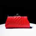 Faux Leather Envelope Clutch Evening Handbag