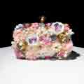 New Fashion Flower Women Purse Clutch Evening Bag