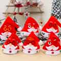 Red Velvet children embroidered Santa Claus Christmas Hat